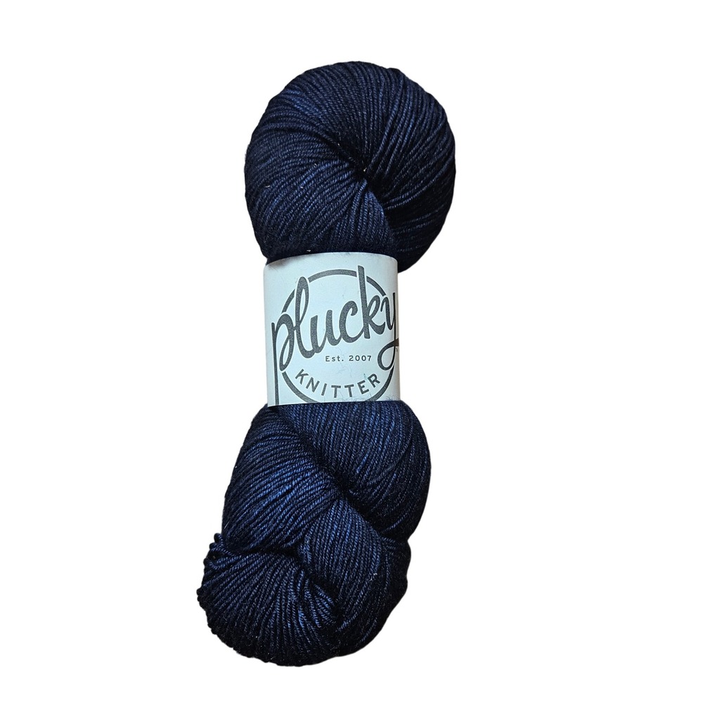 Plucky Knitter Primo Fingering Yarn You Jump I Jump Remember Titanic Navy 385yd